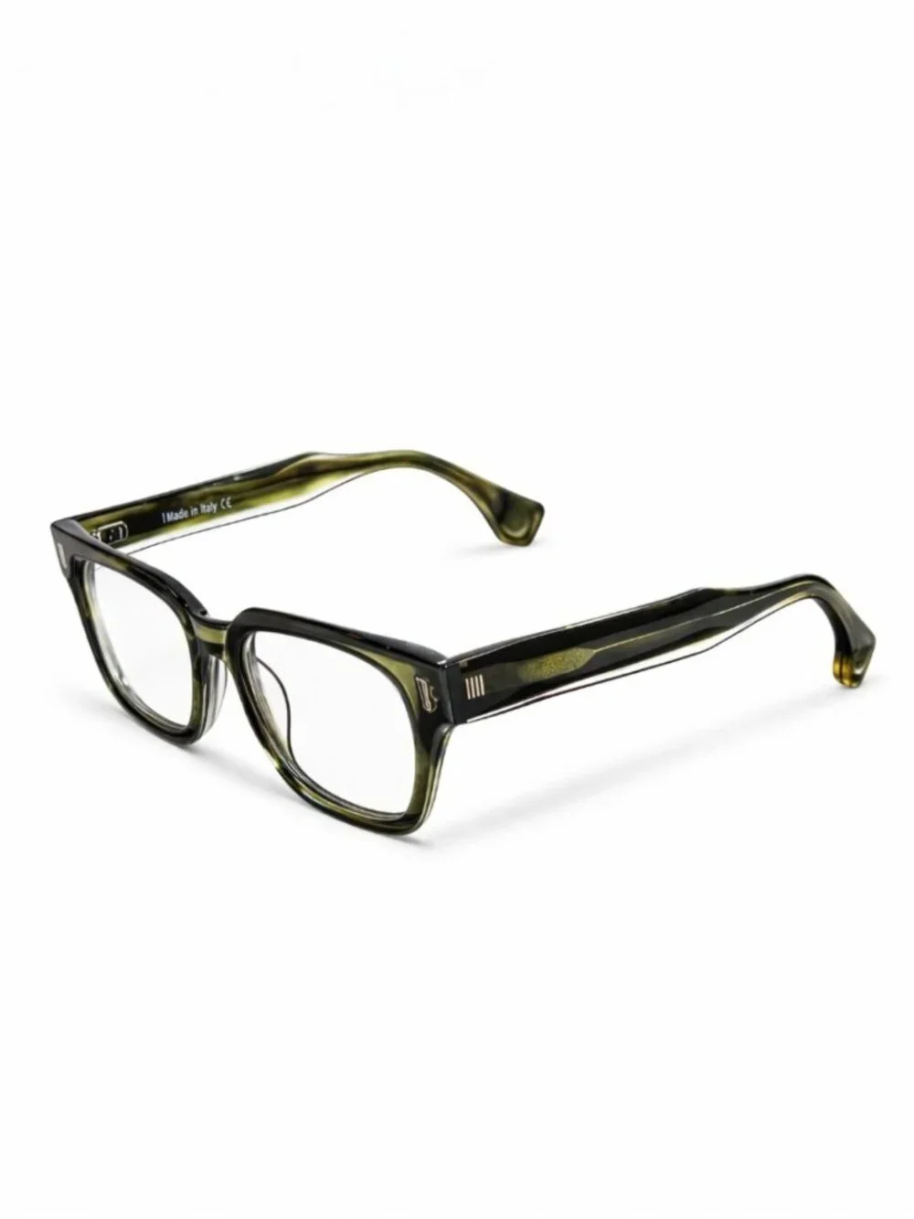 Blake Kuwahara Kesling Olive 51022 145 Full Rim Bold Oversized Square Eyeglasses